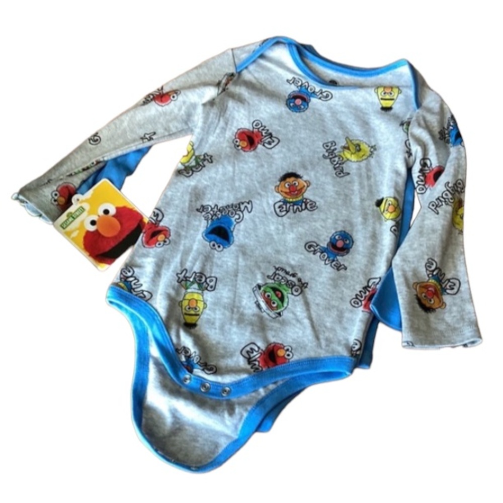 Sesame Street Cookie Monsters Bodysuits & Bibs - Picture 5 of 16
